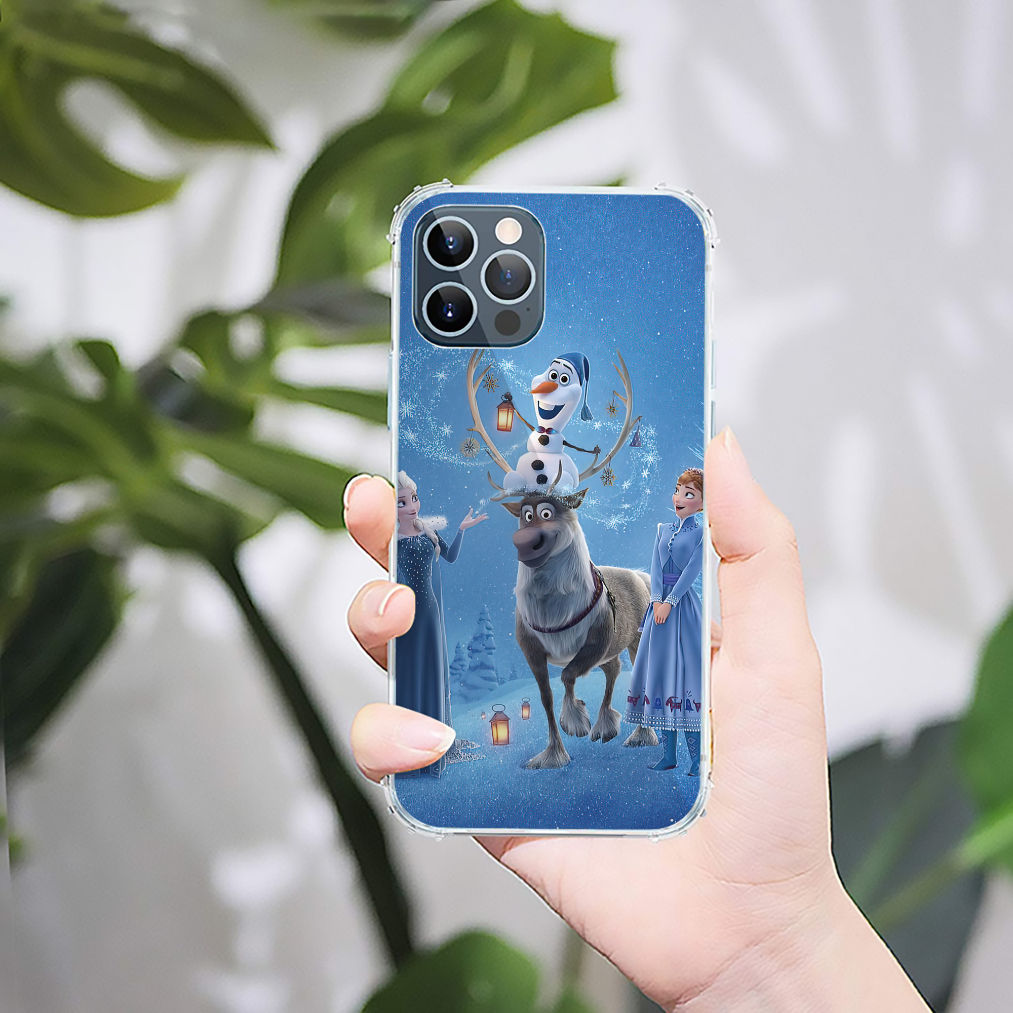 （画像用） アナと雪の女王 アンナ エルサ Frozen Anna Elsa 【iPhone 12シリーズ対応】透明スマホケース（クリアソフトケース）